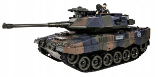 RC riadené nádrže na výhonky dymu leoparda 1:18