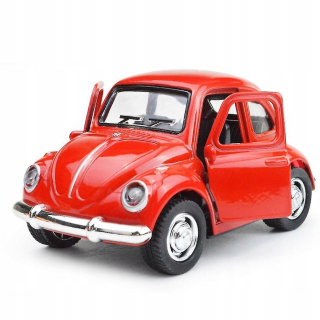 Cartoon Mini Classic Car Beetle zliatiny Pull Back M