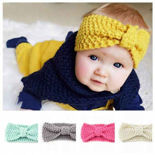 Childrenand # 39; s Bowknot Hairband Winter Baby