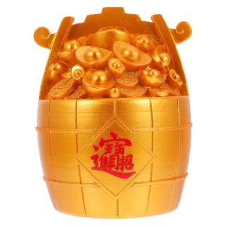 Čínska ozdoba na zlaté bary Piggy Bank