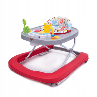 Detský Walker 4Baby Walk'n Push Red Red