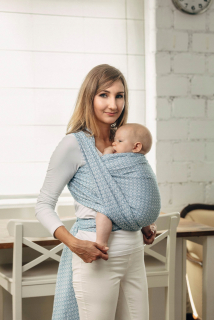 Tkaná zavinovačka LennyLamb - LittleLove Sky Blue 4,6 m