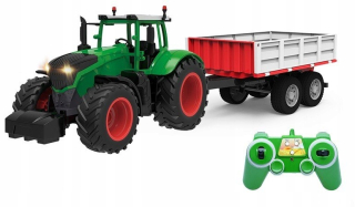 Traktorový traktor na diaľku ovládaný prívesom