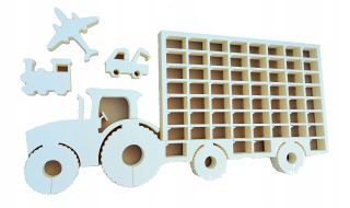 Traktor pre autá 60 kusov polica pre pramene
