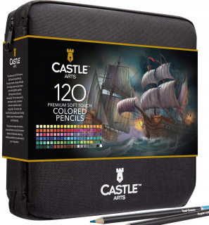 Colored Penricils Castle Art Supplies CAS-120CPZ 120