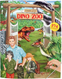 Omaľovánka so nálepkami depesche dino zoologická záhrada