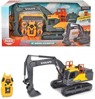 Stavebníctvo. RC banské rýpadlo Volvo, 60 cm