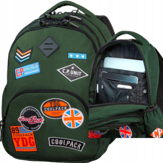 CoolPack ŠKOLSKÝ BATOH Bentley s nášivkou
