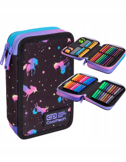 Coolpack Jumper 2 dvojité puzdro z ceruzky z Temný uni