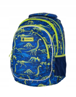 Four -Chamber Astabagpack s motívom dinosaura