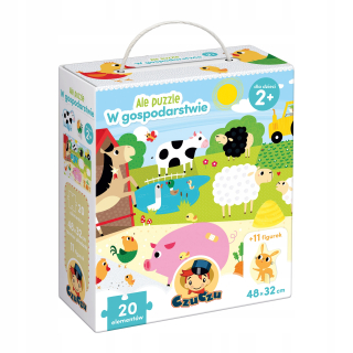 Czuczu na puzzle farme s figúrkami 2+