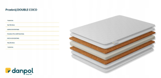 Matrac Danpol Coconut-Pianka-Cokos 140x70x6 farba