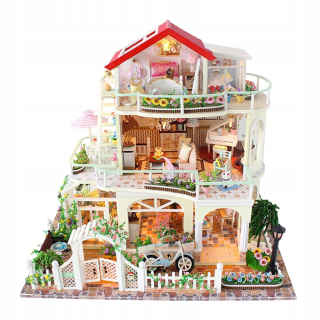 DIY Wood Doll House Miniature Craft