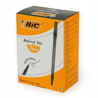 BIC 1,0 mm okrúhle palice. 60 kusov čierna