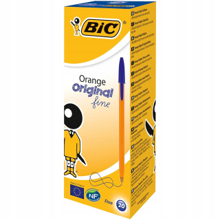 Bic Orange Fine Blue Pen. 20 kusov