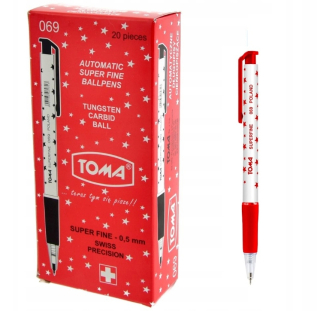 Tom 069 Pen s červenými hviezdami 20 kusov