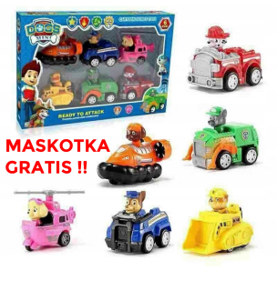 Psy hliadky figurínové auto s pohonom maskot