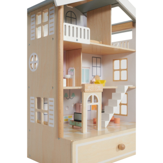 Dollhouse Wooden 2 figuríny 28 prvkov