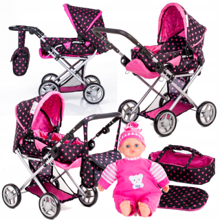Doris Deep/Walking kočíka pre bábiku XXL Doll