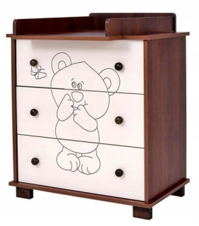 Drewex Dresser Small Teddy Bear a motýľ s prebaľovacím stolom