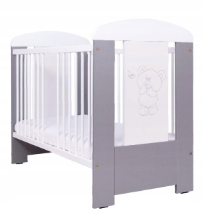 Drewex Cot Cot a strieborobiely motýľ 120x60
