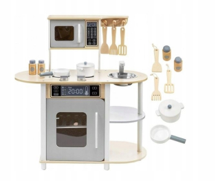 Drevená kuchyňa MDF Moderný mikrovlnný darček