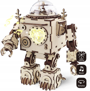 Drevené 3D hádanky - 160 diel Robot