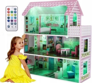 Drevené Dollhouse Bunk LED svetlo