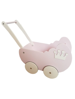 Drevená kočík pre kočík na rok