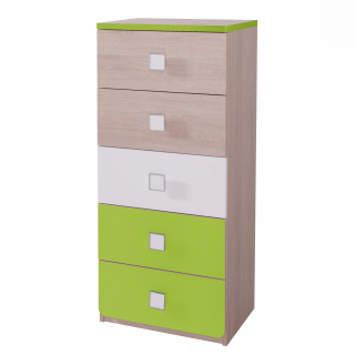 Duo 4 Dresser 50 s zásuvkovým nábytkom pre miestnosť 3kolo
