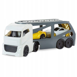 Veľký odťahovací vozík s dvoma automobilmi