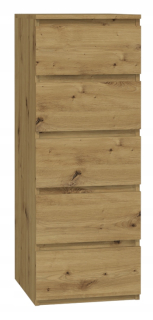 Veľká komoda 5 zásuviek Malwa W5 Oak Artisan