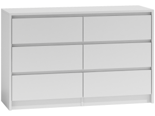 VEĽKÁ SKRIŇA 6 ZÁSUVKOV 120CM BIELA KARO K120