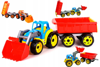 Veľký traktor traktor s rozlohou 65 cm s prívesom
