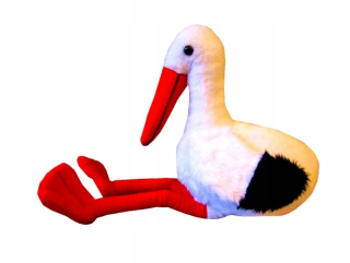 Veľký bocian maskot plyšová hračka