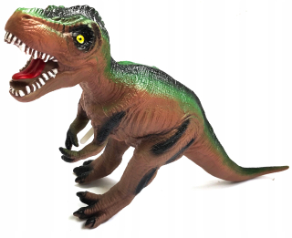 Veľký gumový dinosaurus tyrannosaur t-rex vyrobený z gumy Dino