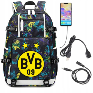 Veľký vodotesný batoh USB USB Borussia Dortmund