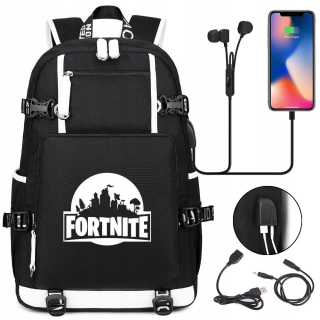 Veľké batohové batohy pre Fortnite Priestranné USB Colors