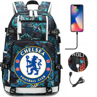 Veľký USB batoh vodotesný chelsea London Patterns