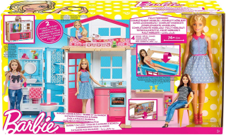 Barbie Mattel DVV48 Two -livel House + Doll