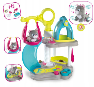 Dva -livel House + Mascot Meowing the Smoby Cat