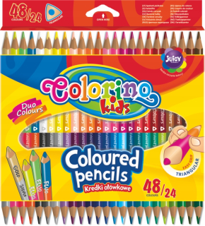 Dvojité ceruzky ceruzky 24/48 KOL COLORINO 24H