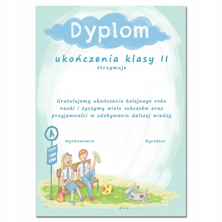 Diplom druhej triedy druhej A4 (25 kusov)