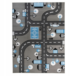 Koberec pre deti 200x300 Pastel Road Streets