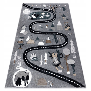 Detská kobercová zábava 160x220 cm Street Grey #O242