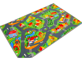 Karpet Road Village Streets of City of Farma Cars 100x180