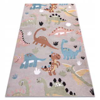 Detská kobercová zábava 180x270 cm dinosauurs beige #O552