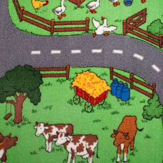 Detské kobercové ulice Road Farma City 200x250