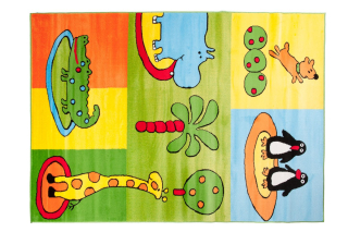 Kobercové zábavné deti 240x330 detí krokodíl hipcio k96a
