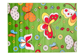 Zábavné deti koberec 240x330 detí motýľov 795gr